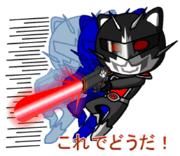 Justice Kitty VS Pink Bare Darkside sticker #5378335