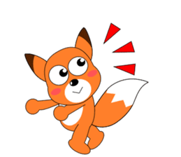 Always cheerful fox sticker #5379437