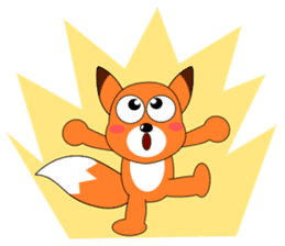 Always cheerful fox sticker #5379439