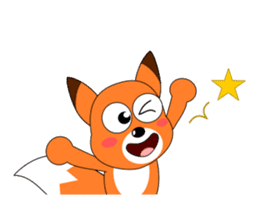 Always cheerful fox sticker #5379441