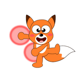Always cheerful fox sticker #5379445