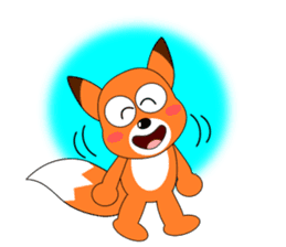 Always cheerful fox sticker #5379449