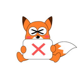 Always cheerful fox sticker #5379455