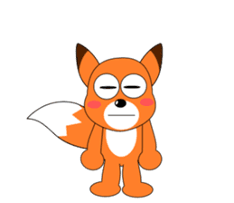 Always cheerful fox sticker #5379458