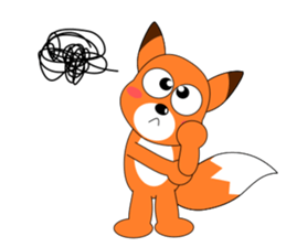 Always cheerful fox sticker #5379461