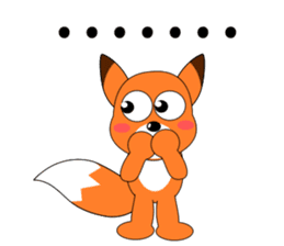 Always cheerful fox sticker #5379464