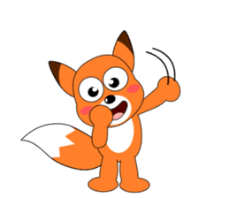 Always cheerful fox sticker #5379465