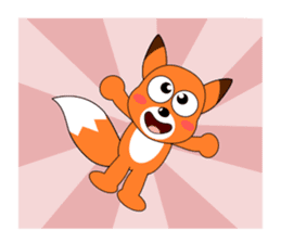 Always cheerful fox sticker #5379466