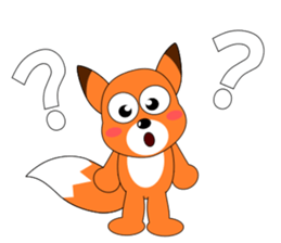 Always cheerful fox sticker #5379467