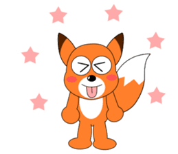 Always cheerful fox sticker #5379471