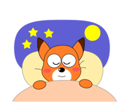 Always cheerful fox sticker #5379473