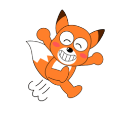 Always cheerful fox sticker #5379474