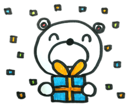 Polar bear to the excuse. sticker #5381306