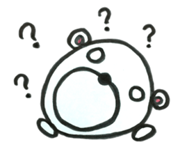 Polar bear to the excuse. sticker #5381311