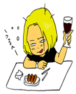 Thirty girl sticker #5381927