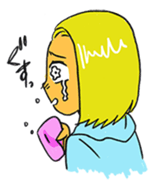 Thirty girl sticker #5381933