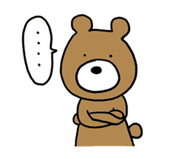 Brown bear-san sticker #5382220
