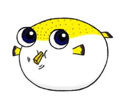 Paku the Puffer Fish sticker #5382644