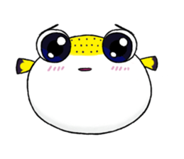 Paku the Puffer Fish sticker #5382646