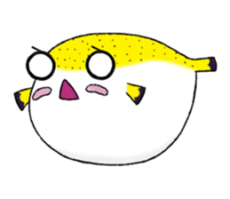 Paku the Puffer Fish sticker #5382650