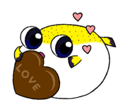 Paku the Puffer Fish sticker #5382657