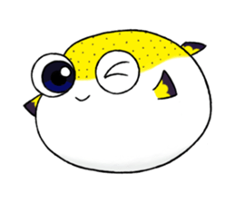 Paku the Puffer Fish sticker #5382666