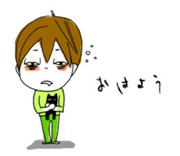 2kids, mom & cat sticker #5382676