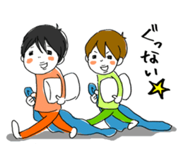 2kids, mom & cat sticker #5382680