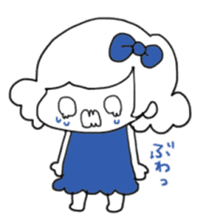Ribbon-chan and haunted-chan(big size) sticker #5382801