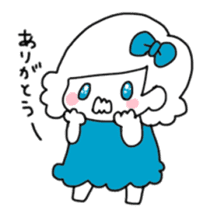 Ribbon-chan and haunted-chan(big size) sticker #5382815