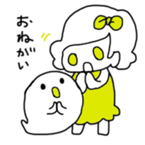 Ribbon-chan and haunted-chan(big size) sticker #5382817