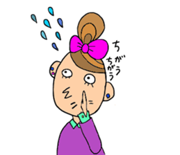 a fashionable  girl sticker #5383213