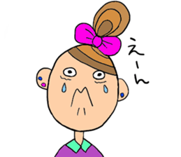 a fashionable  girl sticker #5383218