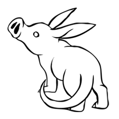 Rare animal! Mr. aardvark