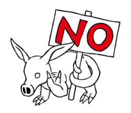 Rare animal! Mr. aardvark sticker #5383557