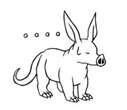 Rare animal! Mr. aardvark sticker #5383581