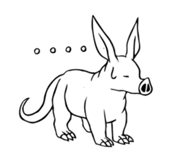Rare animal! Mr. aardvark sticker #5383581