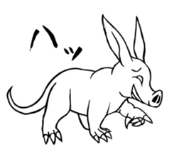 Rare animal! Mr. aardvark sticker #5383595