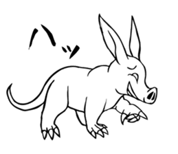 Rare animal! Mr. aardvark sticker #5383595