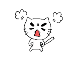 doubt cat sticker #5384282