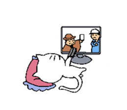 doubt cat sticker #5384299