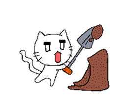 doubt cat sticker #5384315