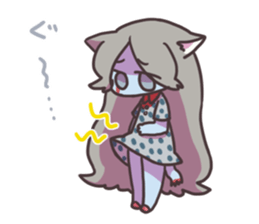 ZOMBIE CAT STICKER(Japanese) sticker #5384730