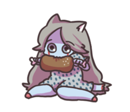 ZOMBIE CAT STICKER(Japanese) sticker #5384731