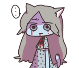 ZOMBIE CAT STICKER(Japanese) sticker #5384736