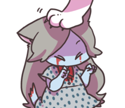 ZOMBIE CAT STICKER(Japanese) sticker #5384747