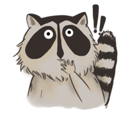 raccoon life sticker #5385479