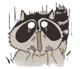 raccoon life sticker #5385480