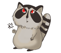 raccoon life sticker #5385481