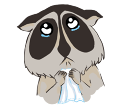 raccoon life sticker #5385483